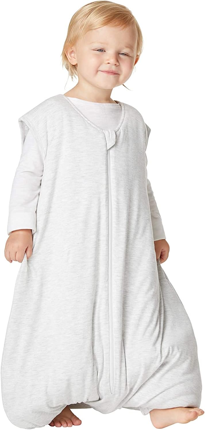 230816015040296_1 GUNAMUNA Wearable Premium Duvet Sack Walker, Luxury Duvet 2.6 TOG, Unisex Baby Sleep Bag with Feet, Easy Potty Diaper-Zipper, Heather Grey, 18 to 24 Months - Image 1